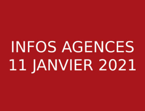 INFOS AGENCES – 11 JANVIER 2021
