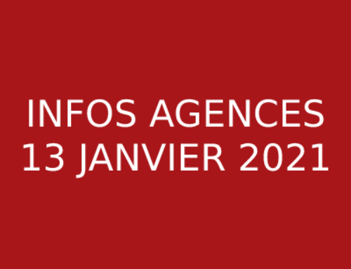 INFOS AGENCES – 13 JANVIER 2021